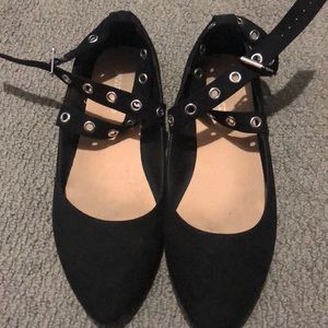 Studded ballet flats